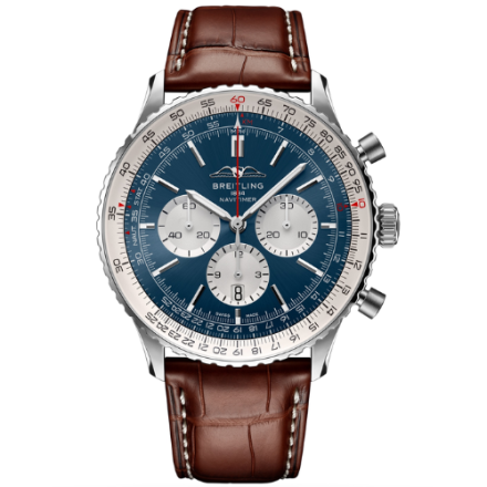 Breitling Navitimer B01 Chronograph Blue 43mm Dial Steel Mens Watch