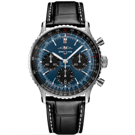 Breitling Navitimer B01 Chronograph Blue 43mm Dial Steel Mens Watch