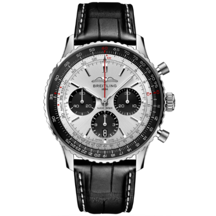 Breitling Navitimer B01 Chronograph Silver 43mm Dial Steel Mens Watch