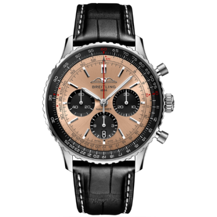 Breitling Navitimer B01 Chronograph Copper 43mm Dial Steel Mens Watch