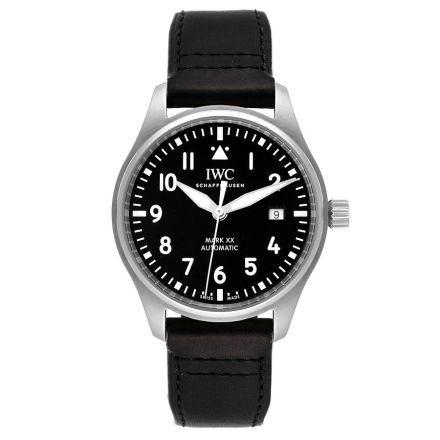 IWC Pilot Mark XX Black Dial Steel Mens Watch