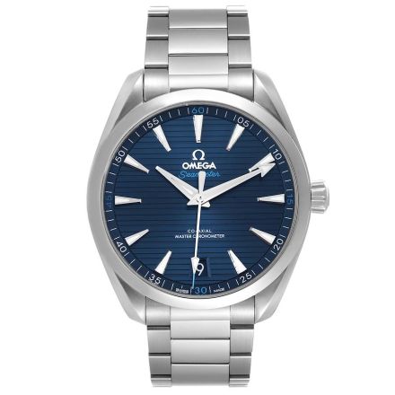 Omega Seamaster Aqua Terra Blue 41mm Steel Dial Mens Watch