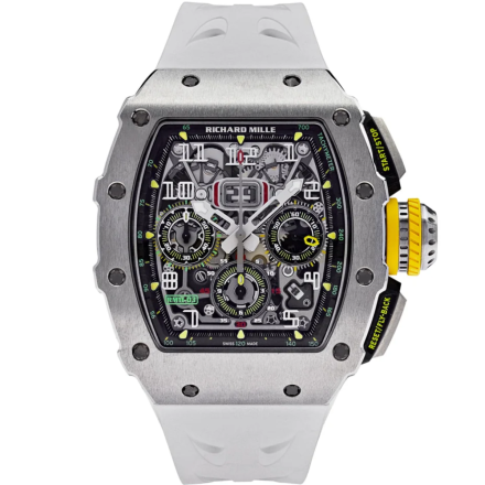 Richard Mille 11-03 Titanium Flyback Chronograph Grey 50mm Dial Watch