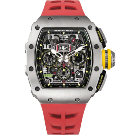 Richard Mille 11-03 Titanium Flyback Chronograph Red 50mm Dial Watch