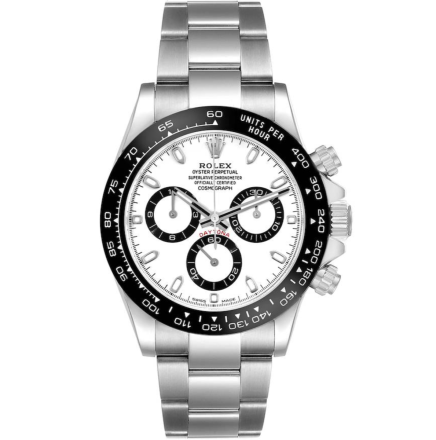 Replica Rolex Daytona Ceramic Bezel White Panda 41mm Dial Steel Mens Watch