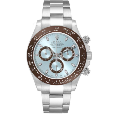 Replica Rolex Daytona Ice Blue 41mm Dial Platinum Chronograph Mens Watch