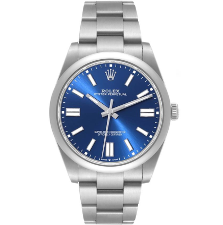 Replica Rolex Oyster Perpetual Blue 41mm Dial Steel Watch