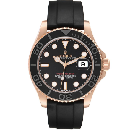 Replica Rolex Yacht-Master Bracelet Rose Gold 40mm Dial Mens Watch