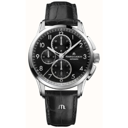 Maurice Lacroix Pontos Quartz Black Dial Men's Watch